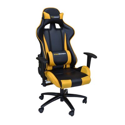 Cadeira Pro Gamer V2 Preta Com Amarelo