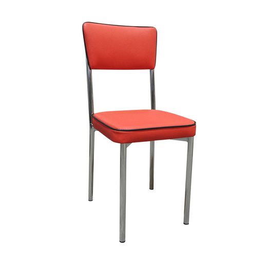 Cadeira-Cromada-Assento-Encosto-Vermelho-Filete-Preto