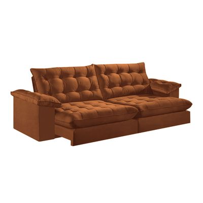 Sofa-Libano-290-Veludo-Marrom-1028-Mola-Ensacada