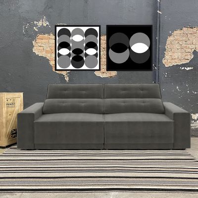 Sofa-4-Lugares-Jaguar-Assento-Retratil-e-Reclinavel-Grafite-230m-Ambientada