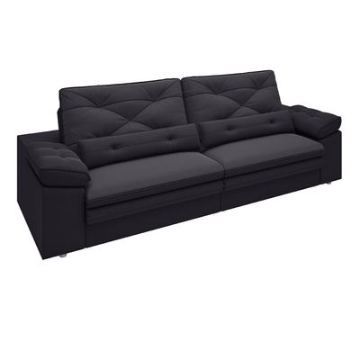 Sofa-Pomerol-Retratil-e-Reclinavel-em-Velosuede-Preto-190m