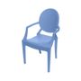 Cadeira Invisible Infantil com Braço Azul