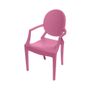 Cadeira Invisible Infantil com Braço Rosa
