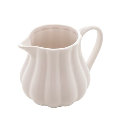 Leiteira Pétala em Porcelana Branca 220ml
