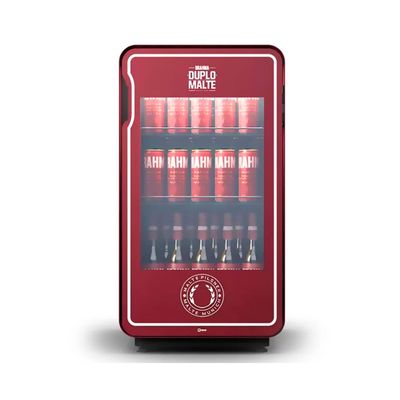 Cervejeira-Brahma-Duplo-Malte-Frost-Free-100L-Vermelha-127v