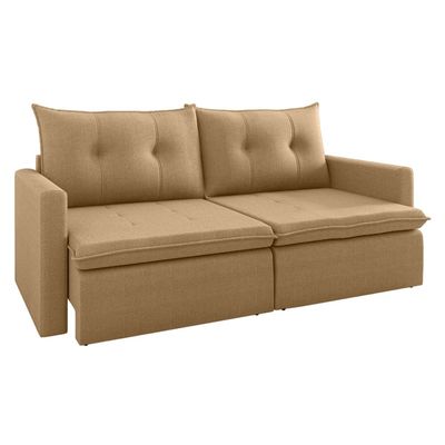 Sofa-Catena-Retratil-e-Reclinavel-em-Linho-Bege-204m