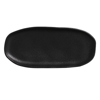 Travessa-Oval-Rasa-Prato-Organico-Preto-Matte-23cm