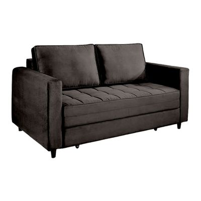 Sofa-Cama-Belle-Veludo-Preto