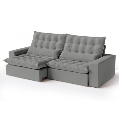 Sofa-Madri-Retratil-e-Reclinavel-em-Velosuede-Cinza-210m