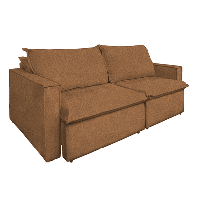 Sofa-Manila-Retratil-e-Reclinavel-em-Corino-Caramelo-230m