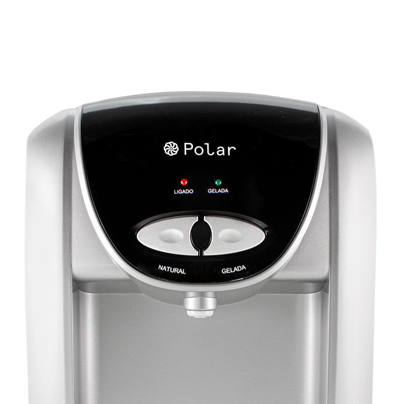 Purificador De Agua Eletrônico Polar Prata - Natural e Gelada - 127V - Imagem 2