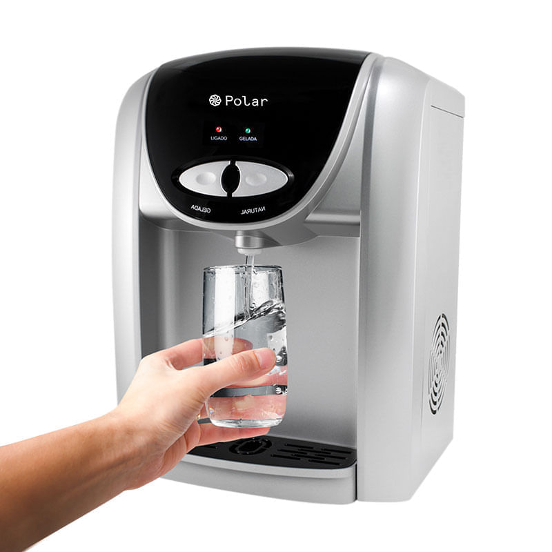 Purificador De Agua Eletrônico Polar Prata - Natural e Gelada - 127V - Imagem 3