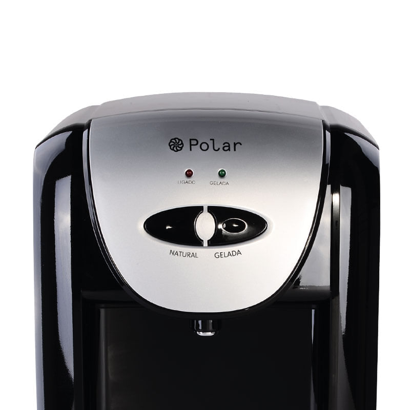 Purificador De Agua Eletrônico Polar Preto - Natural e Gelada - 127V - Imagem 2