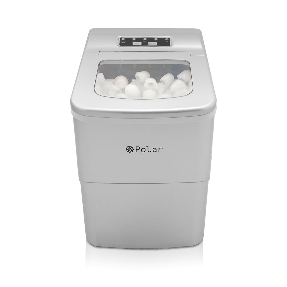 Máquina de Gelo Polar - Ice Maker - Prata 15kg dia 220v - 220V