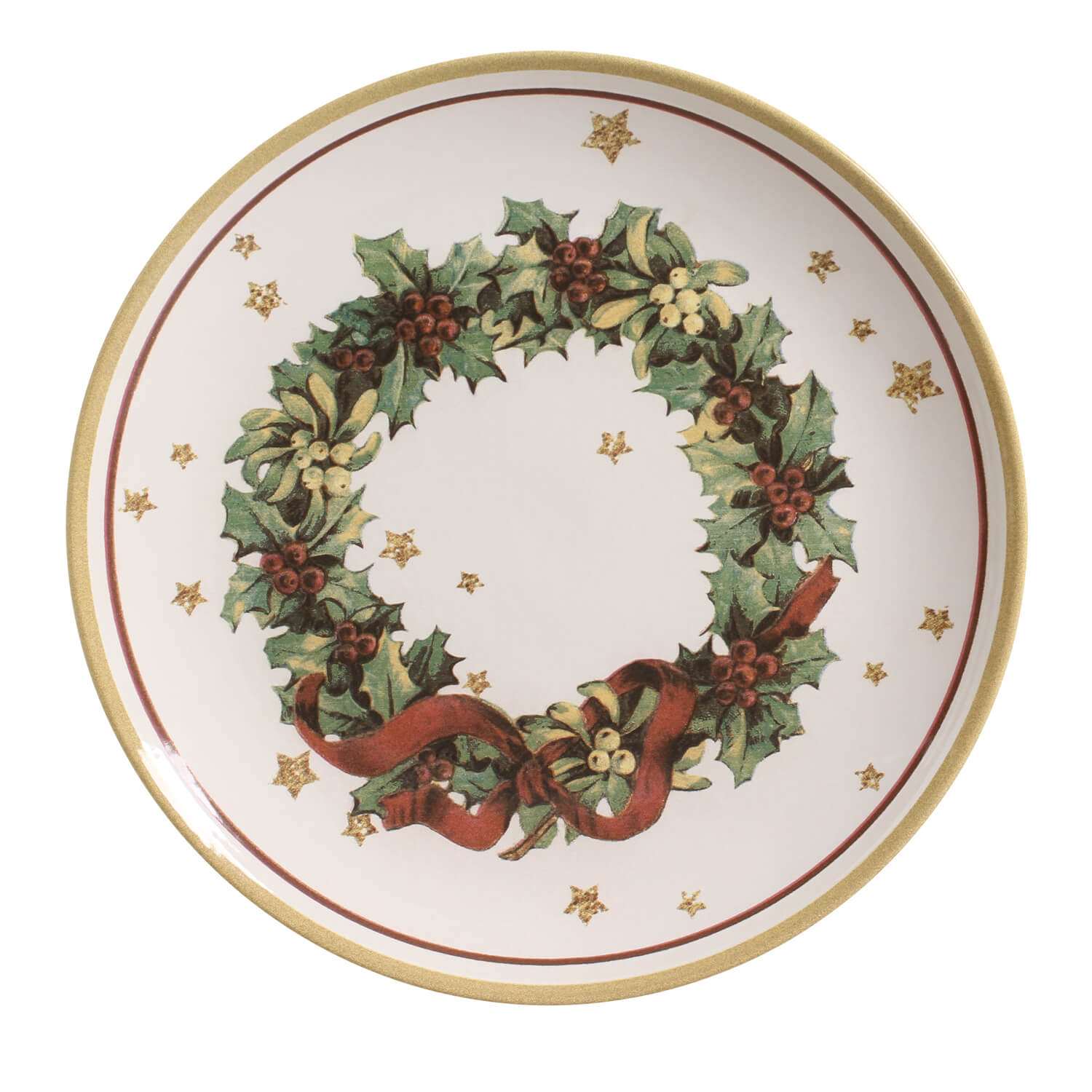 Conjunto com 6 Pratos Raso Coup Santa Claus Ø27,5cm