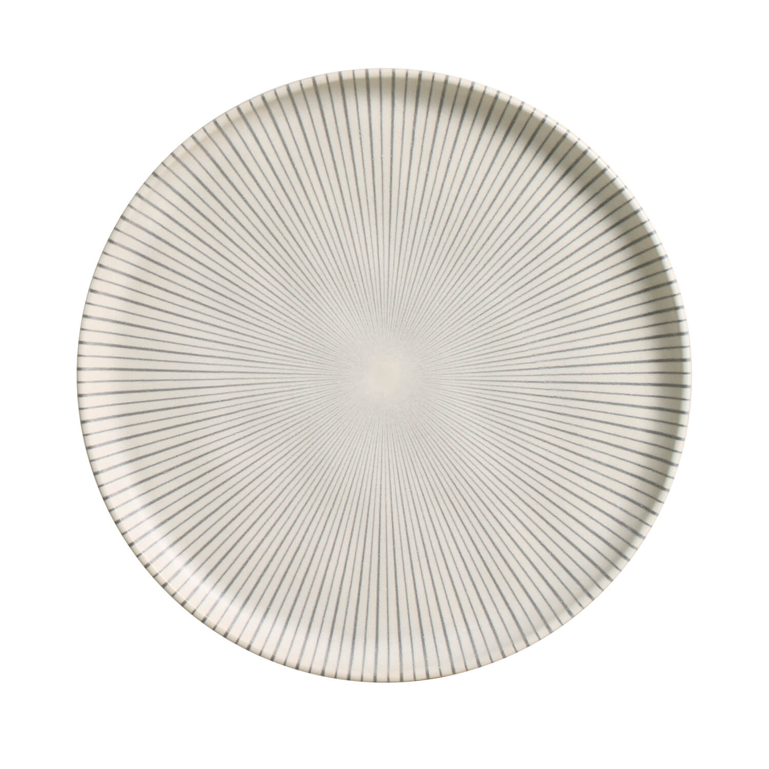 Conjunto com 6 Pratos de Sobremesa Bio Stoneware Radial Ø21,5cm