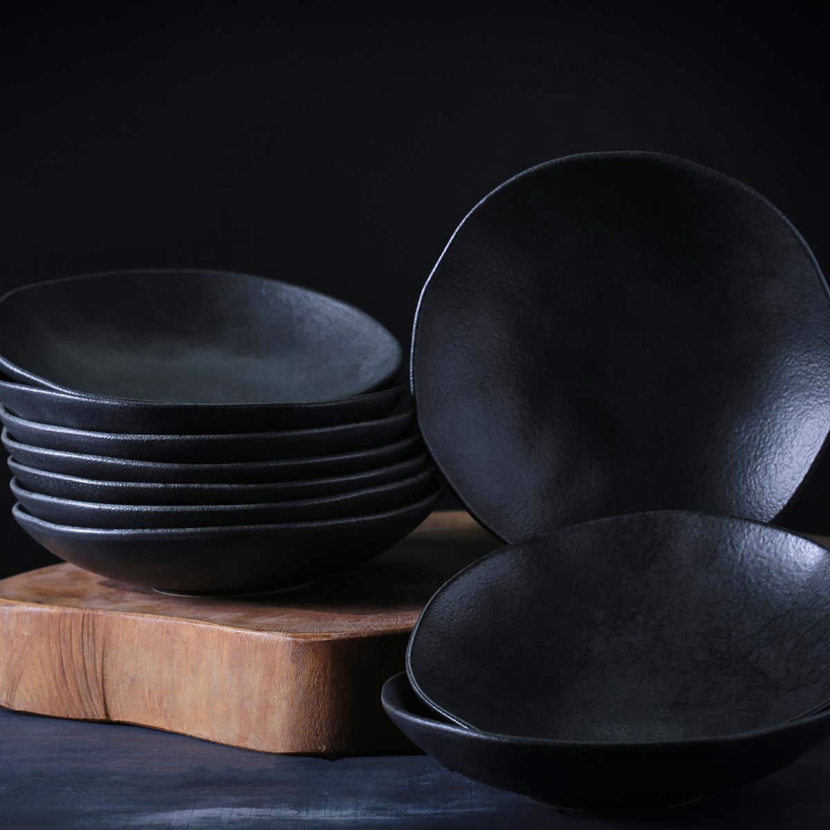 Conjunto com 6 Pratos Fundo Orgânico Carbon Ø21,2cm 600ml - Imagem 2