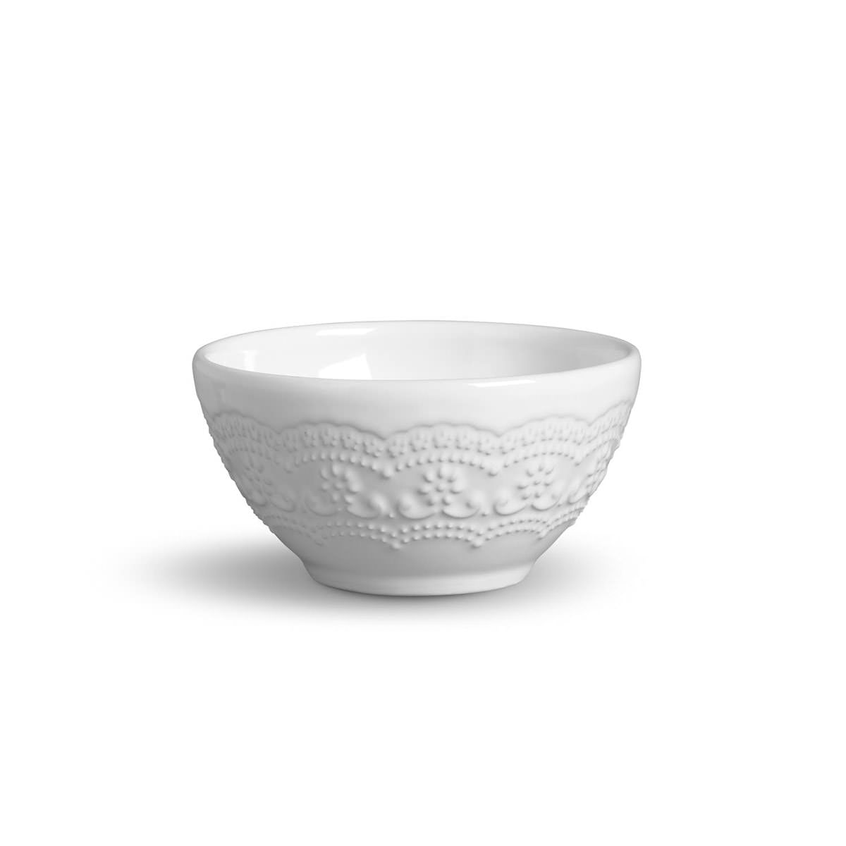 Conjunto com 6 Bowl Madeleine Branco 367ml