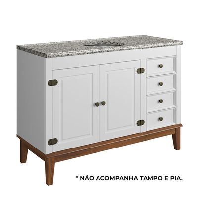 Balcao-de-Pia-sem-Tampo-com-04-Gavetas-Branco