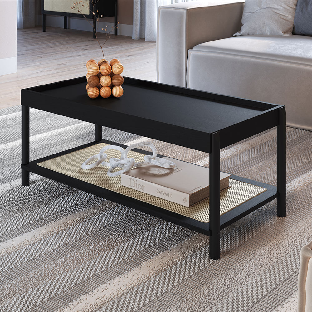 Mesa de Centro Retangular Oslo Nero
