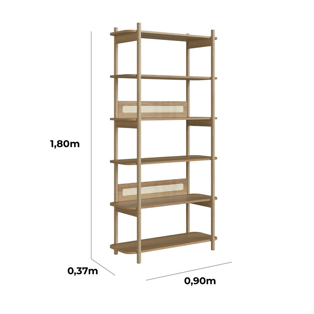 Escrivaninha e Estante Oslo Hanover - Imagem 3