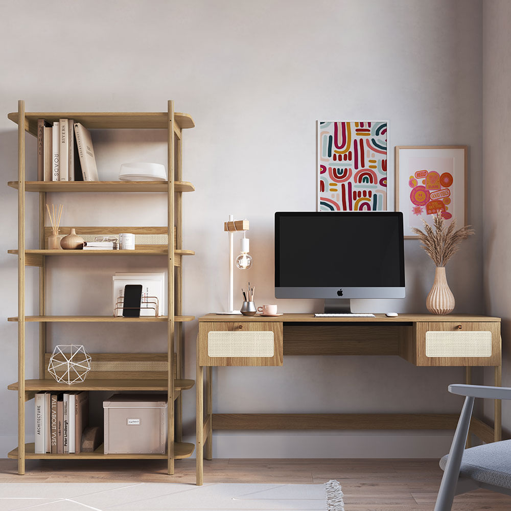 Escrivaninha e Estante Oslo Hanover