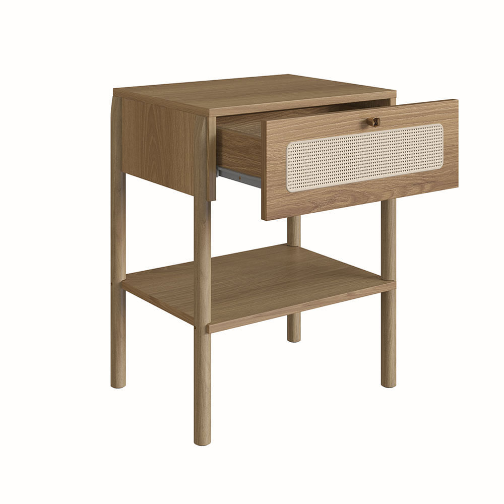 Cabeceira Casal e Mesas de Cabeceira 1 Gaveta Oslo Hanover - Imagem 6