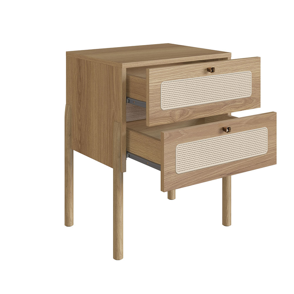 Cabeceira Casal e Mesas de Cabeceira 2 Gaveta Oslo Hanover - Imagem 6