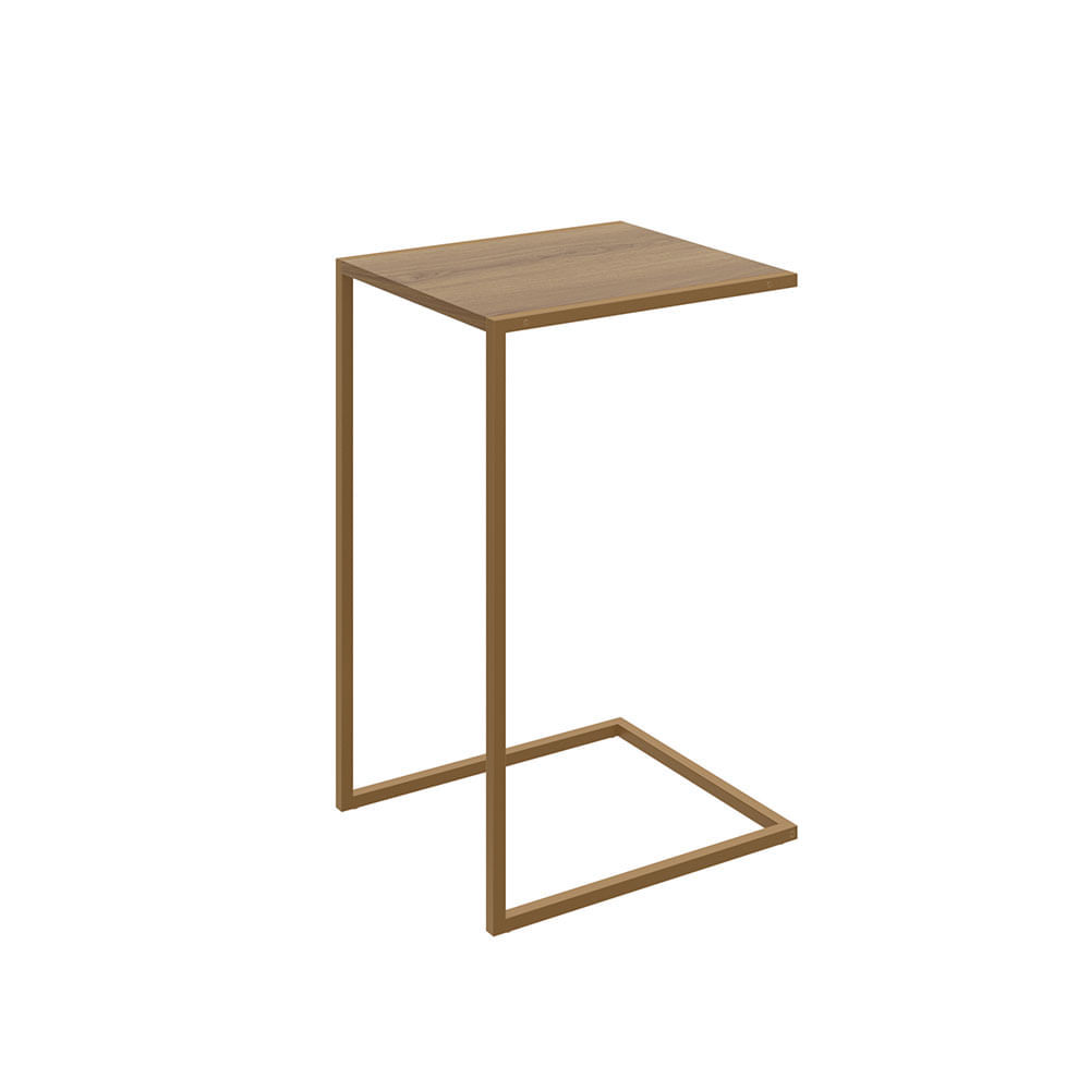 Mesa Lateral Industrial Hanover e Dourada - Imagem 2