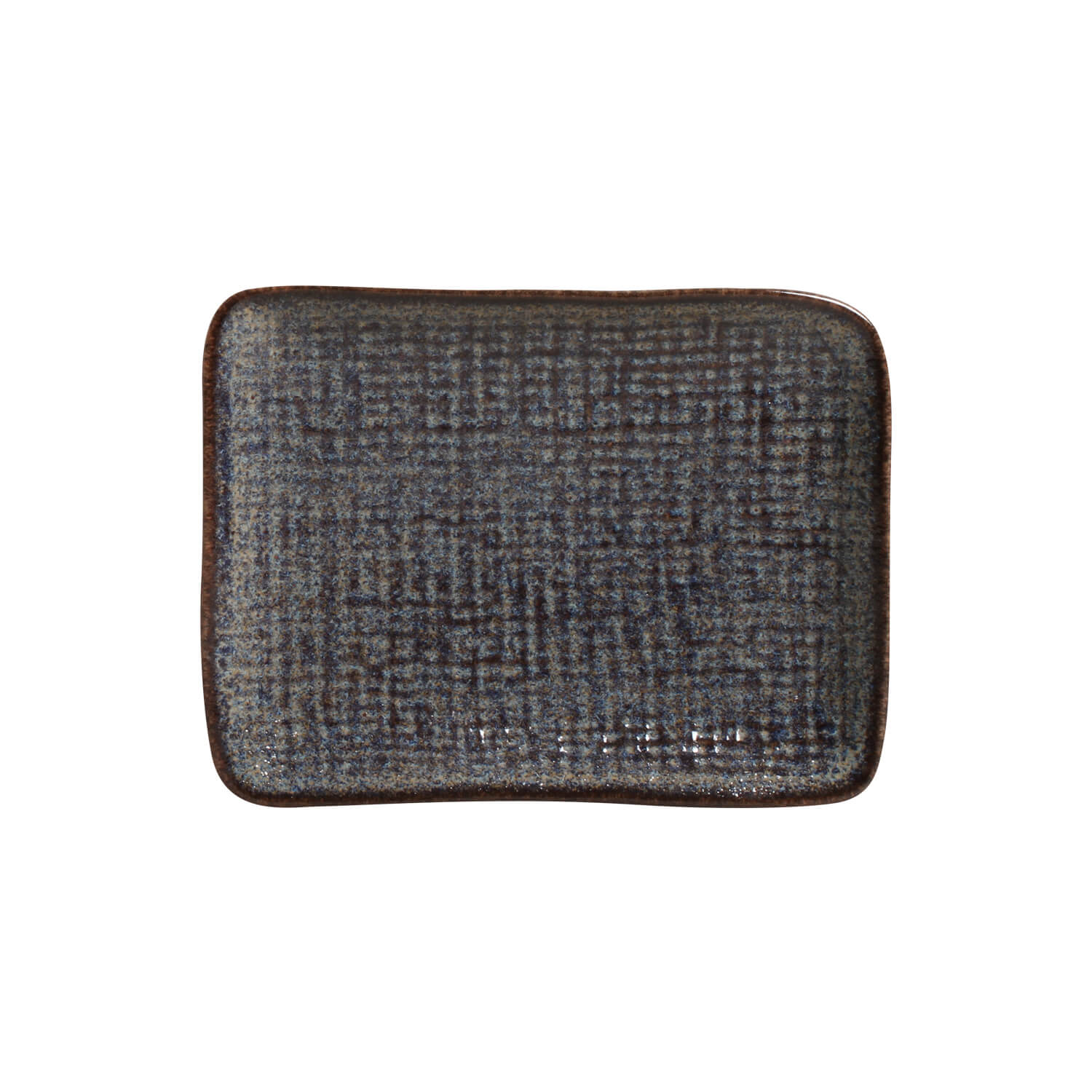 Conjunto com 4 Travessas Retangular Pequena Juta Titanium 18x14cm