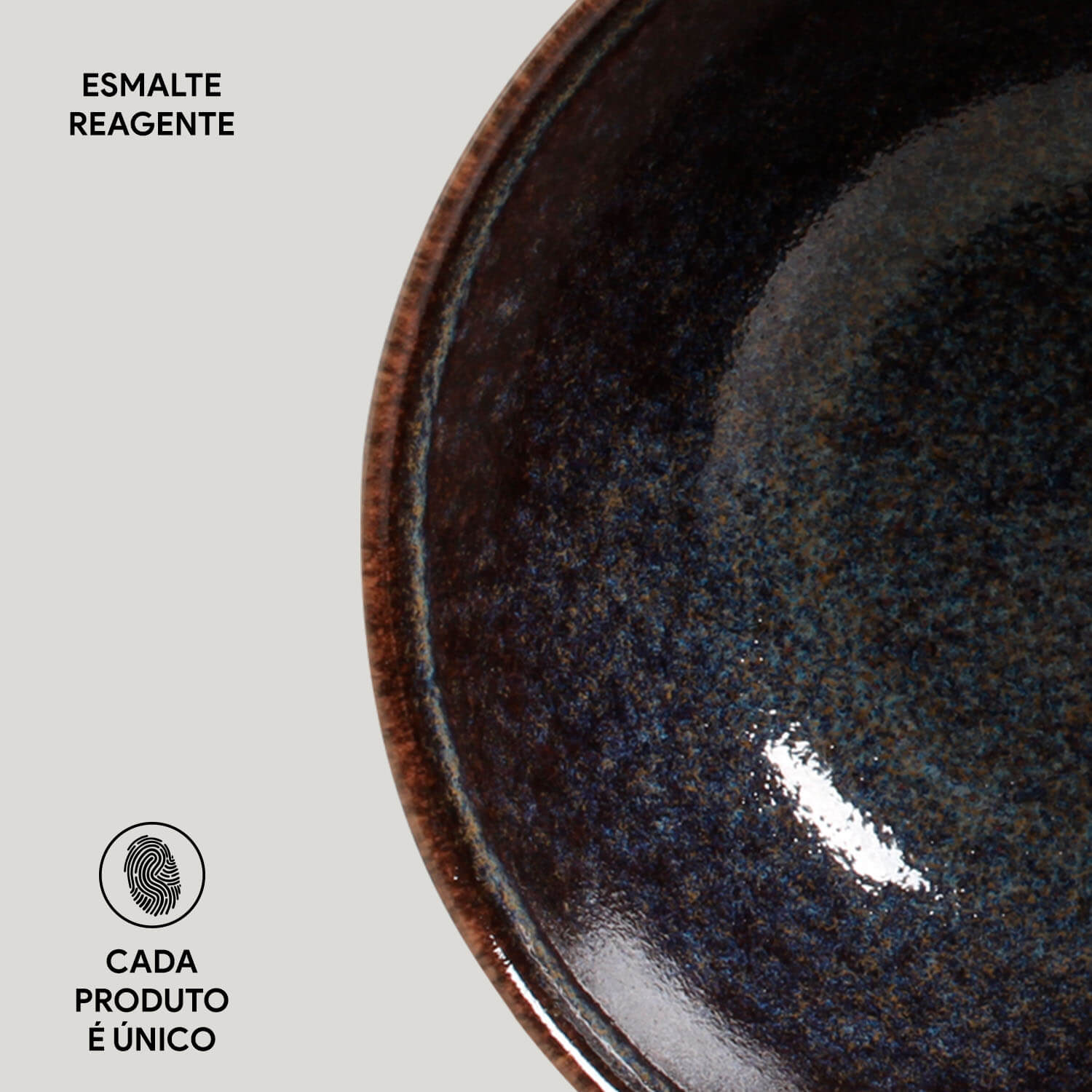 Conjunto com 6 Cumbuca Coup Stoneware Titanium Ø13,5x5,5cm 360ml - Imagem 5