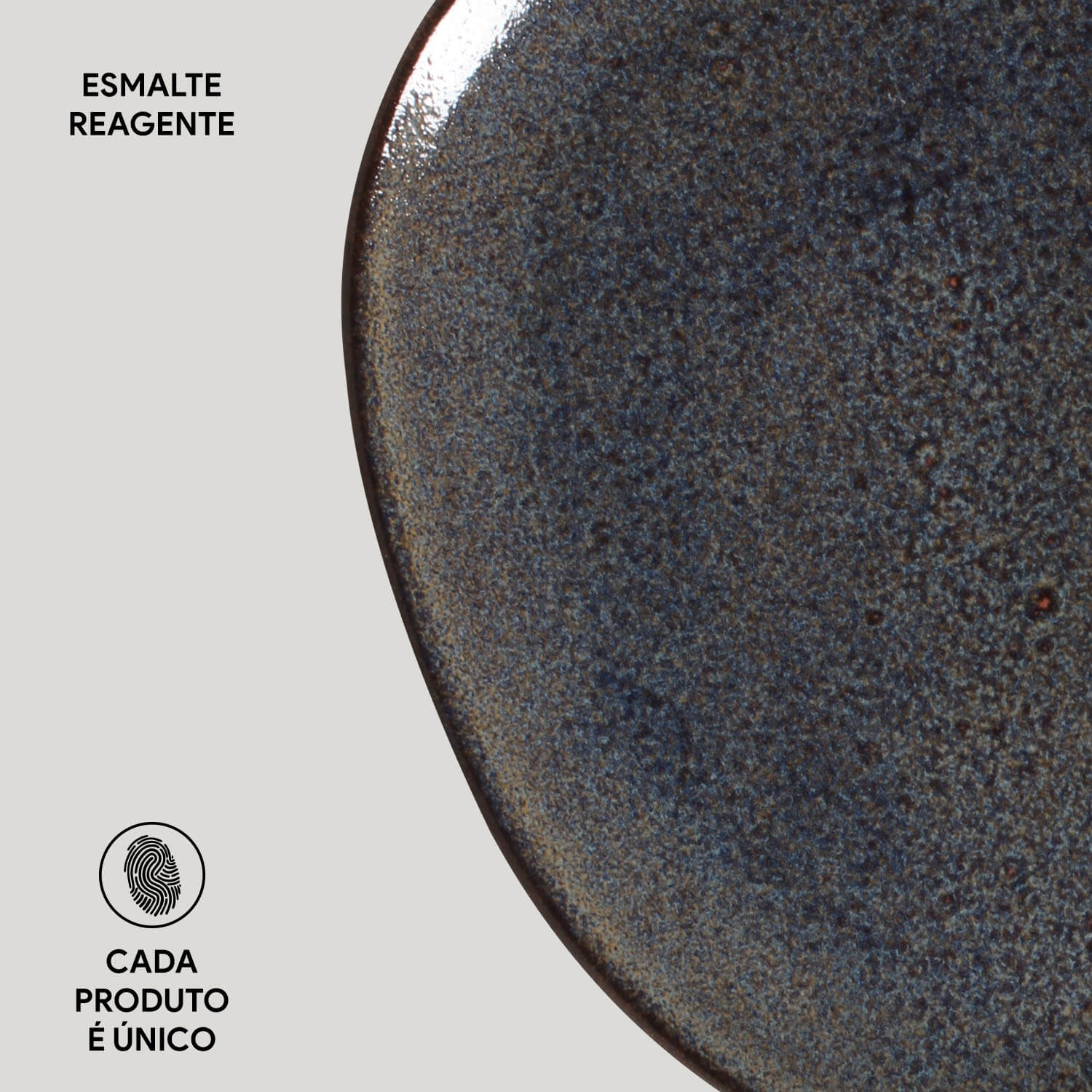 Conjunto com 6 Pratos Raso Oval Orgânico Titanium 31x24x2,5cm - Imagem 4