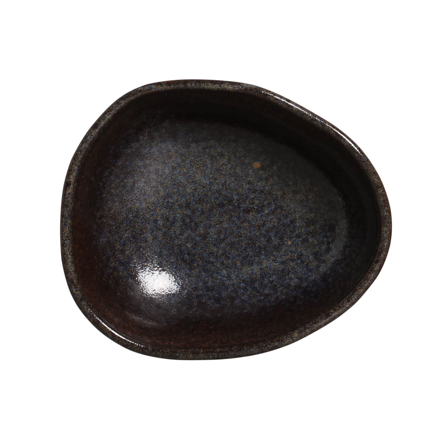 Conjunto com 6 Cumbucas Oval Orgânico Titanium 14,5x12x4,9cm 265ml