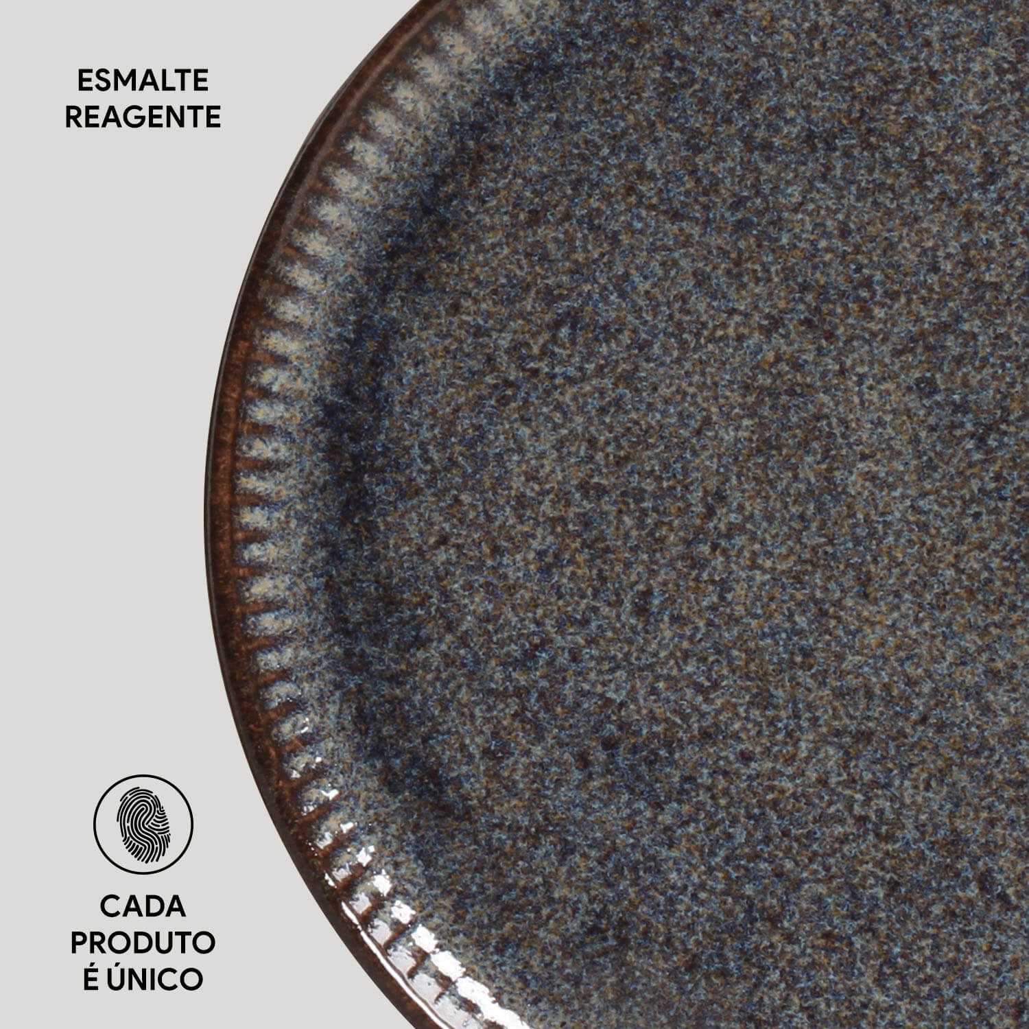 Conjunto com 6 Pratos de Sobremesa Linhas Titanium Ø21,5cm - Imagem 4