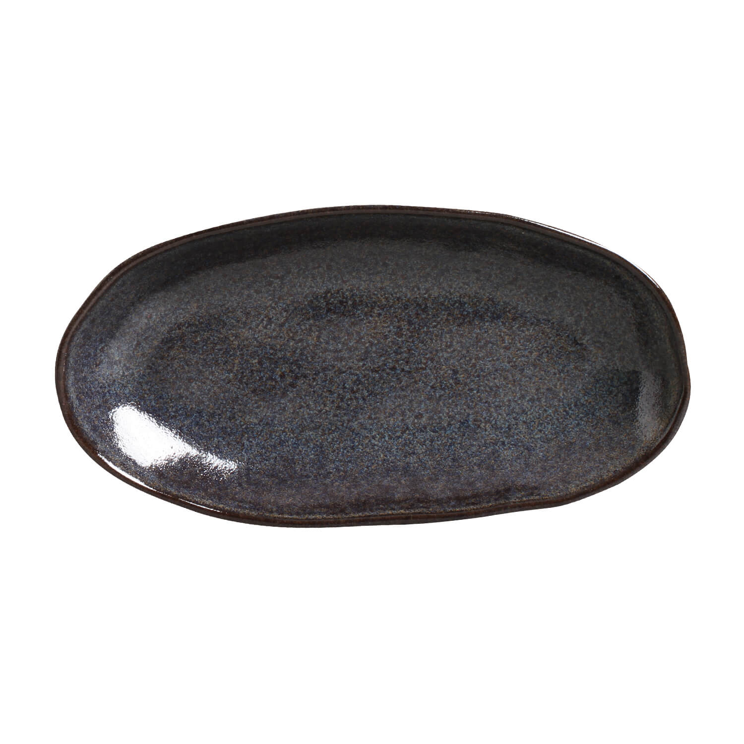 Conjunto com 4 Travessas Oval Funda G Orgânico Titanium 32x16cm 650ml