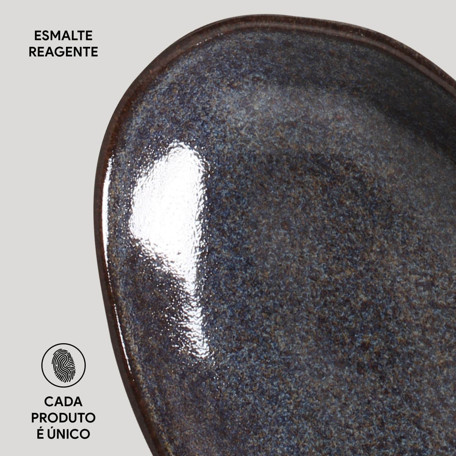 Conjunto com 4 Travessas Oval Funda G Orgânico Titanium 32x16cm 650ml - Imagem 5