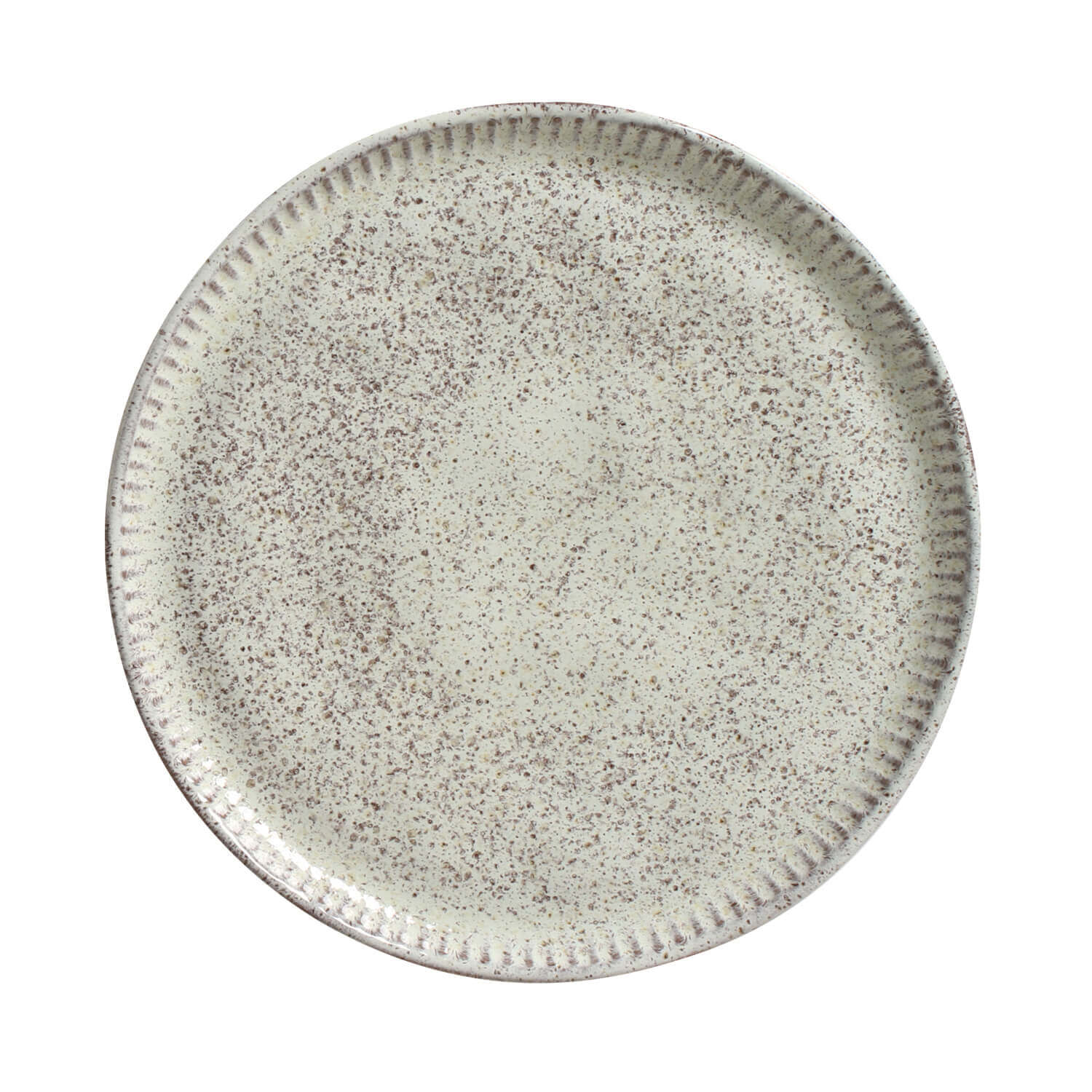 Conjunto com 6 Pratos de Sobremesa Linhas Pistache Ø21,5cm
