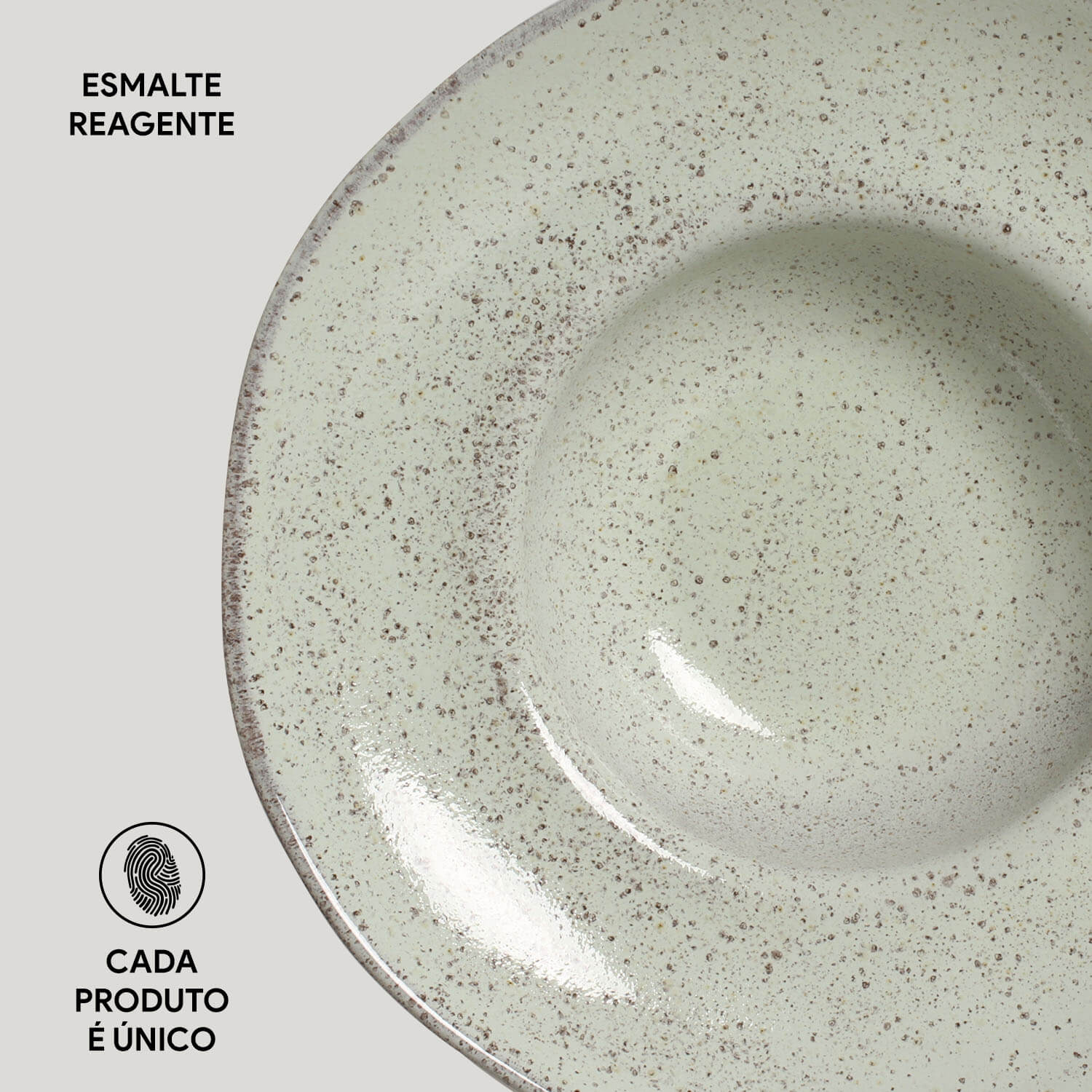 Conjunto com 4 Pratos de Massa Orgânico Pistache Ø28x6,5cm 450ml - Imagem 5