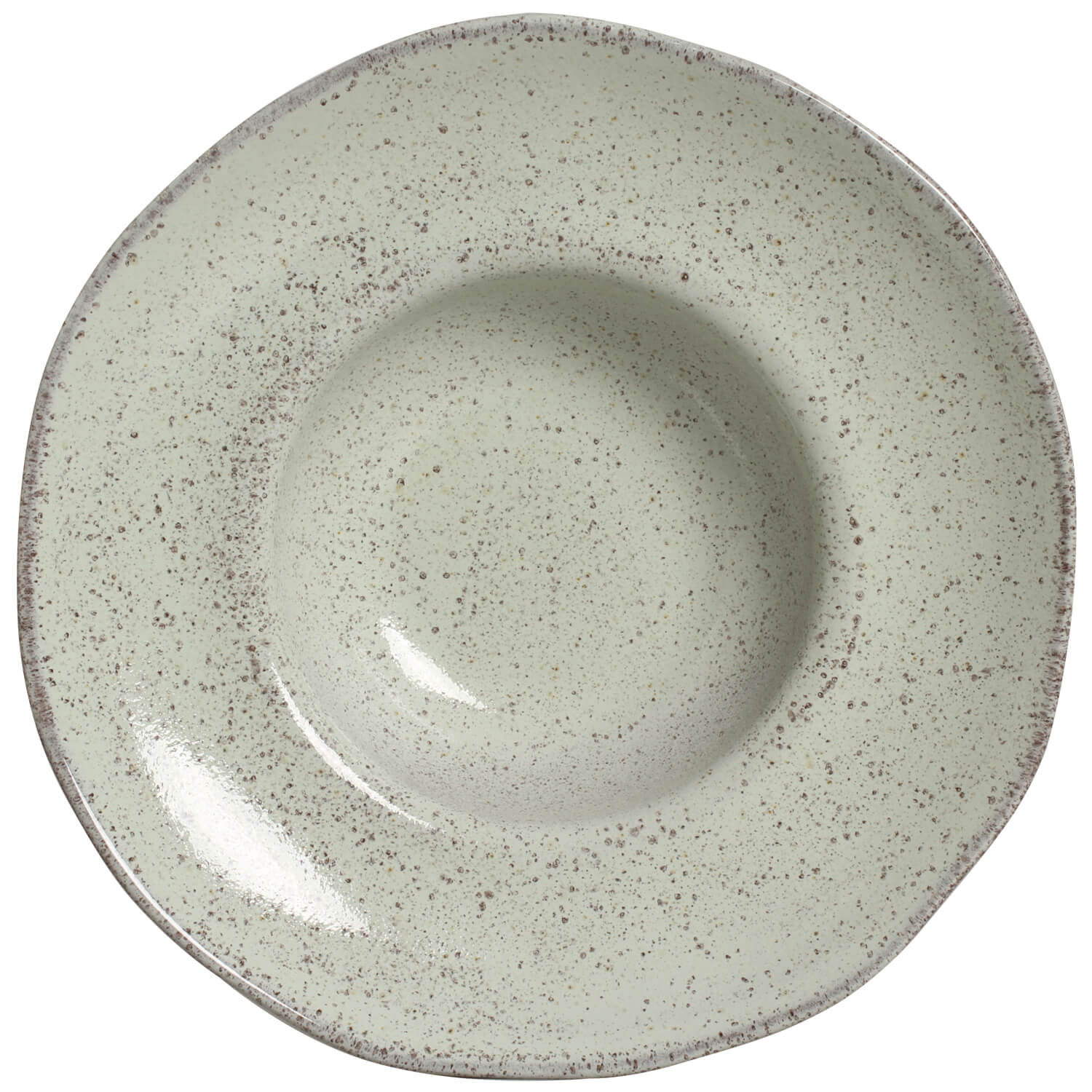 Conjunto com 4 Pratos de Massa Orgânico Pistache Ø28x6,5cm 450ml