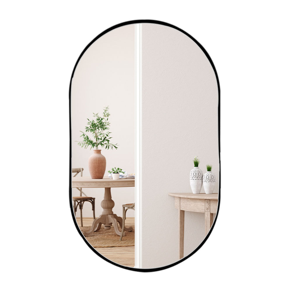 Espelho Pílula II Preto 100x60cm - Imagem 2