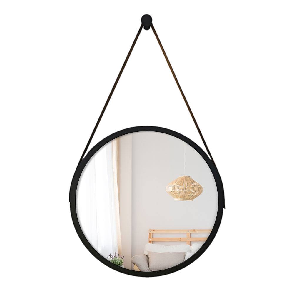 Espelho Adnet Metal Preto 65cm - Imagem 2