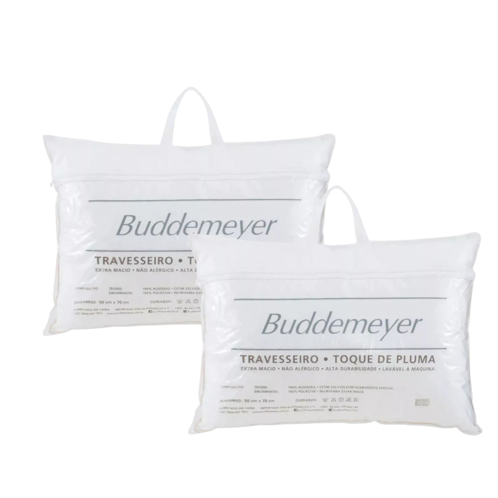 Kit 02 Travesseiros Toque de Pluma Buddemeyer - Imagem 5