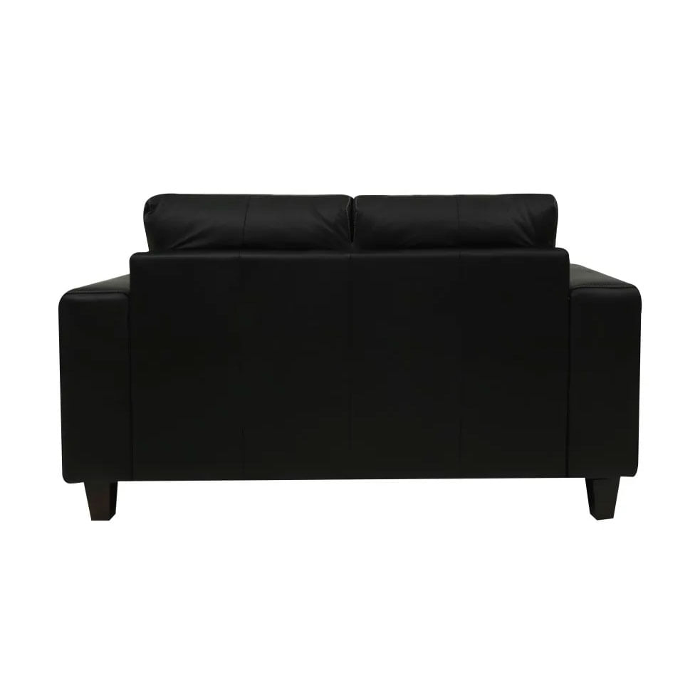 Sofá Royale em Couro Preto 1,51m - Imagem 2