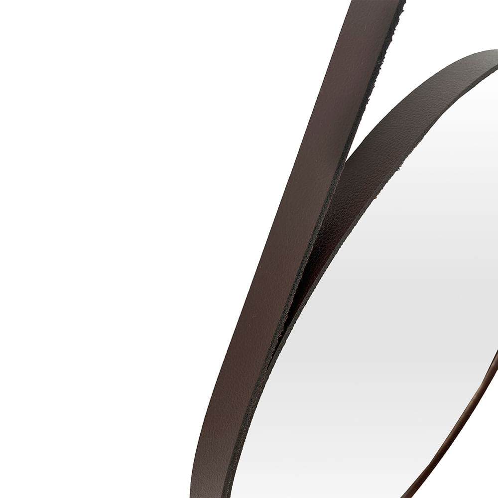 Espelho Adnet em Couro 30cm - Imagem 4