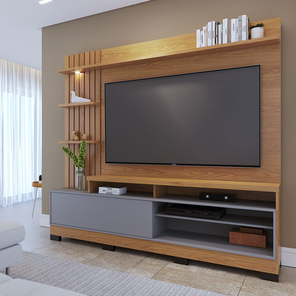 Home Maceio com Iluminação Freijó e Cinza - Imagem 7