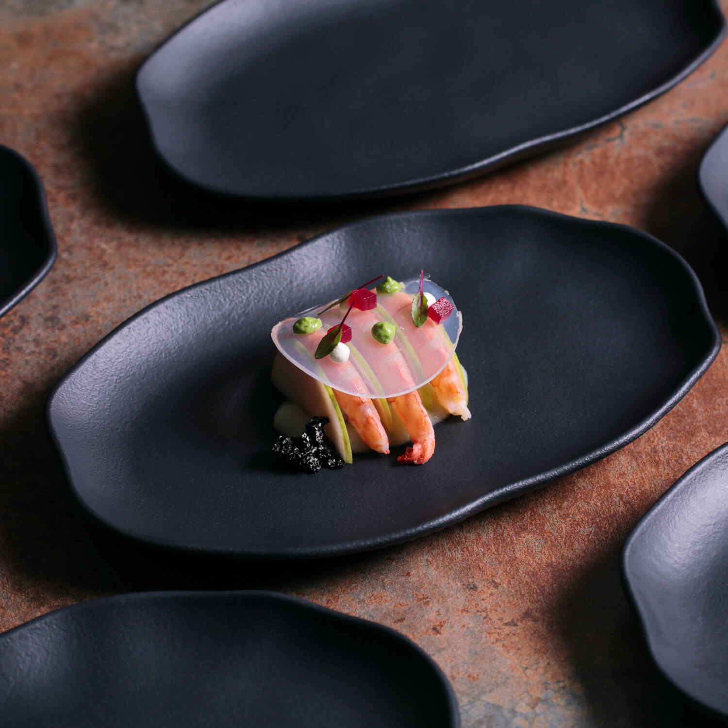 Conjunto com 4 Travessas Oval Rasa Média Bio Preto Matte 30x20cm - Imagem 4