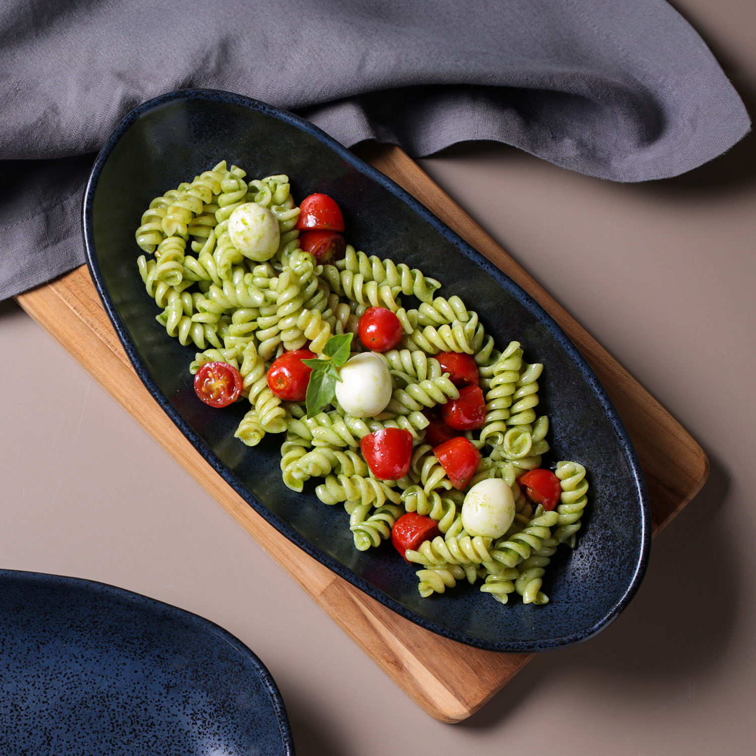 Conjunto com 4 Travessas Oval Funda G Orgânico Night Blue 32x16cm 650ml - Imagem 3