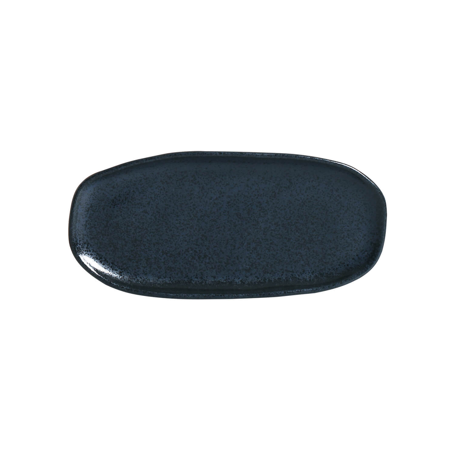 Conjunto com 4 Travessas Oval Rasa Pequena Orgânico Night Blue 23x11cm