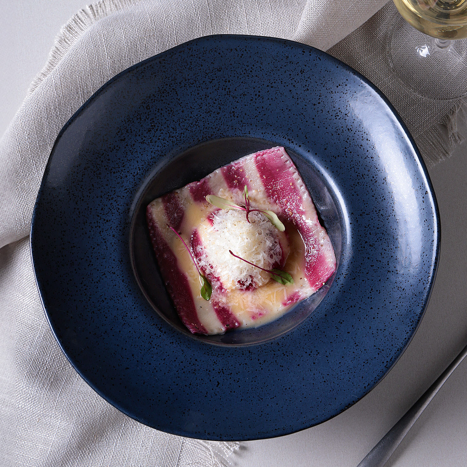 Conjunto com 4 Pratos de Massa Orgânico Night Blue Ø28x6,5cm 450ml - Imagem 3