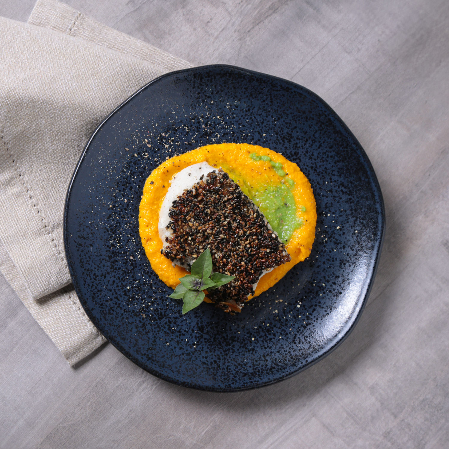 Conjunto com 6 Pratos de Sobremesa Orgânico Night Blue Ø19,5cm - Imagem 3